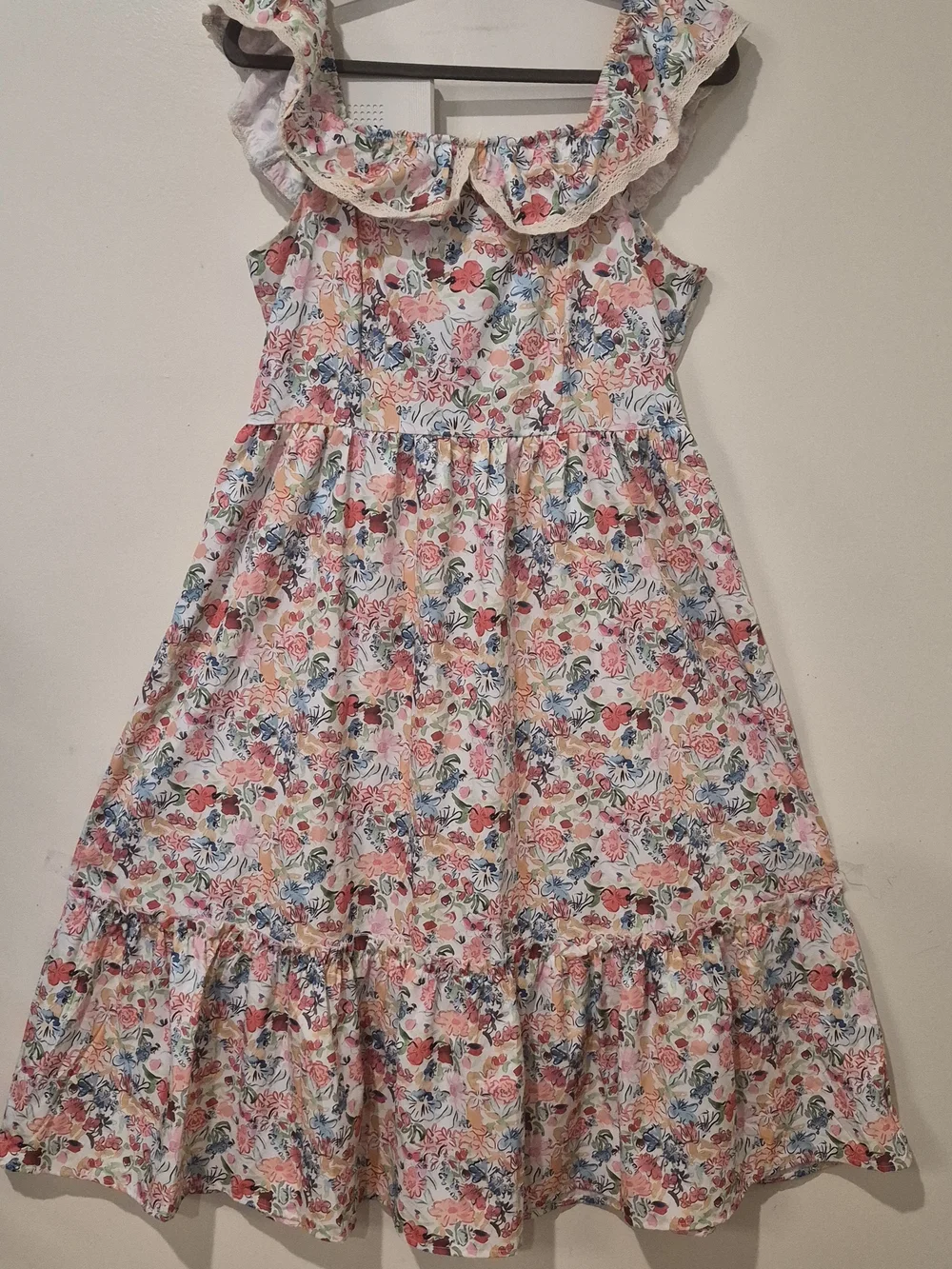 Floral Ruffle Sundress for Girls - Multicolor